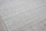 Exquisite Rugs Castelli Handloomed Bamboo Silk and New Zealand Wool 5628 Light Silver 9' x 12' Area Rug