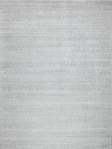 Exquisite Castelli Handloomed Bamboo Silk and New Zealand Wool Light Silver Area Rug 8.0'X10.0' Rug