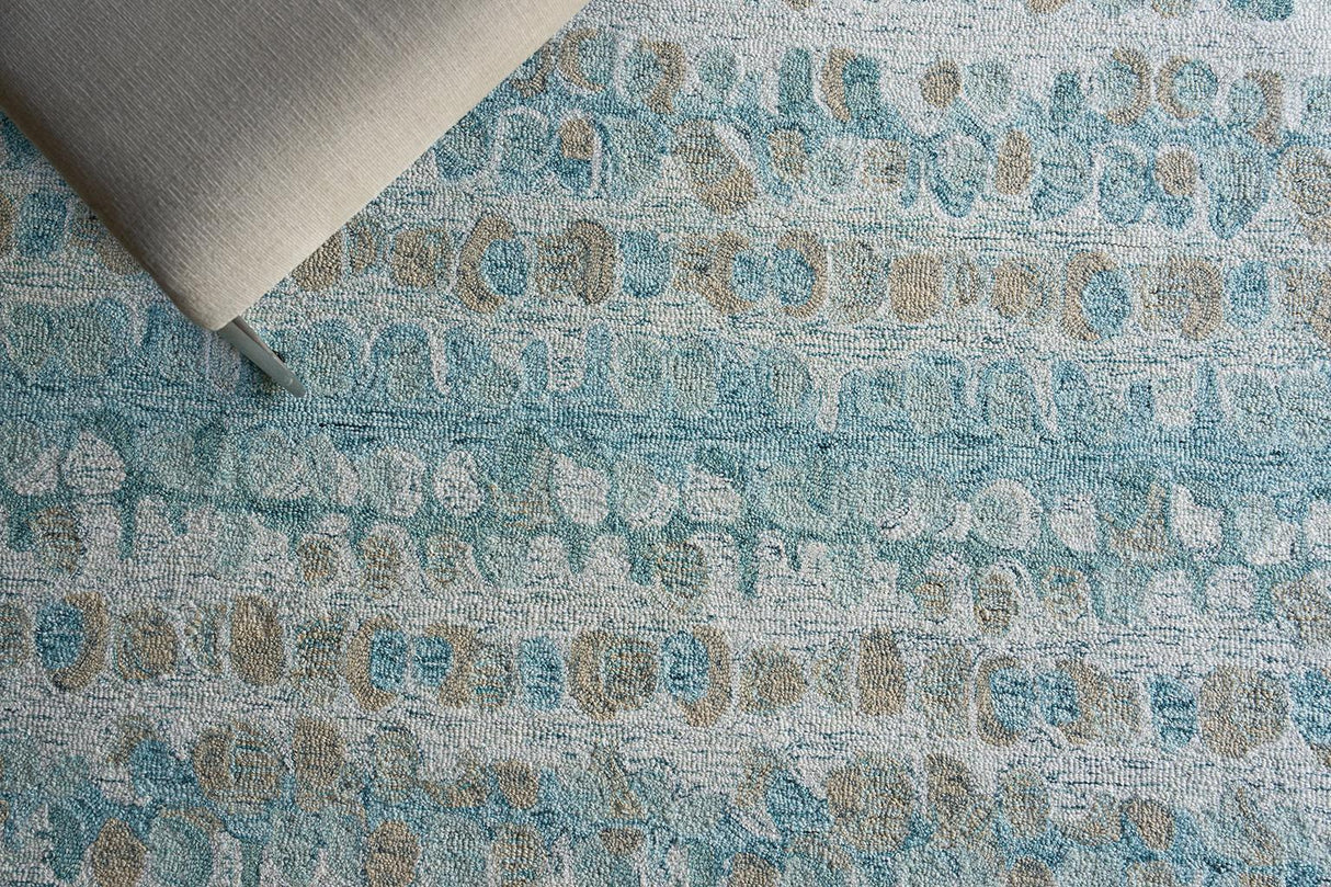 Exquisite Rugs Colorplay Hand Tufted New Zealand Wool 6494 Navy 5' x 8' Area Rug