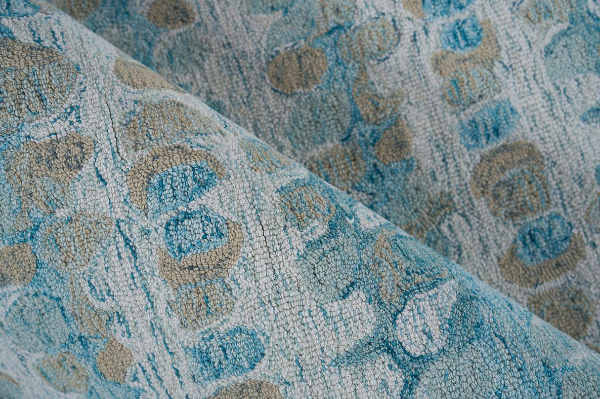 Exquisite Rugs Colorplay Hand Tufted New Zealand Wool 6494 Navy 8' x 10' Area Rug