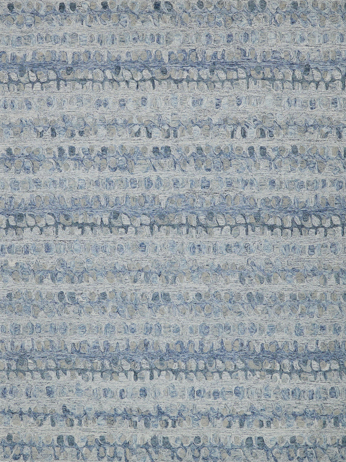 Exquisite Colorplay Hand Tufted New Zealand Wool Navy Area Rug 6.0'X9.0' Rug