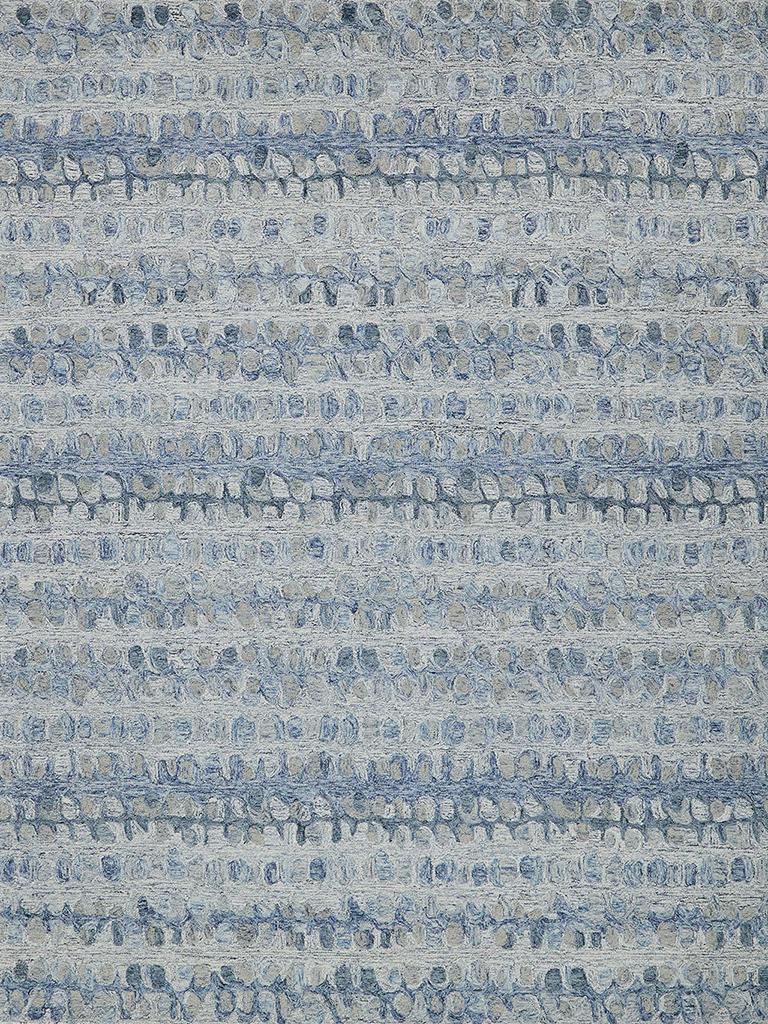 Exquisite Rugs Colorplay Hand Tufted New Zealand Wool 6495 Navy 9' x 6' Area Rug