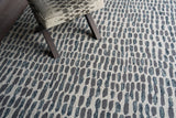 Exquisite Rugs Ink Blot Hand Tufted New Zealand Wool 6310 Black/Gray 6' x 9' Area Rug