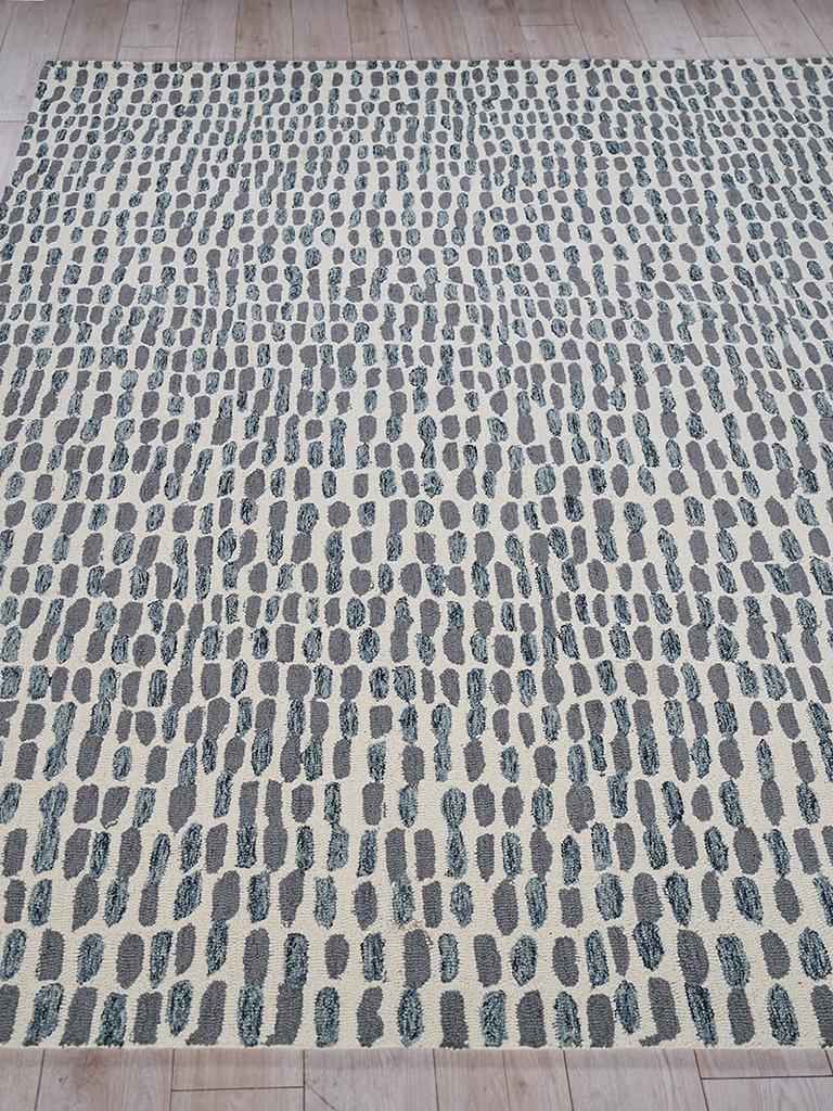 Exquisite Rugs Ink Blot Hand Tufted New Zealand Wool 6310 Black/Gray 9' x 12' Area Rug