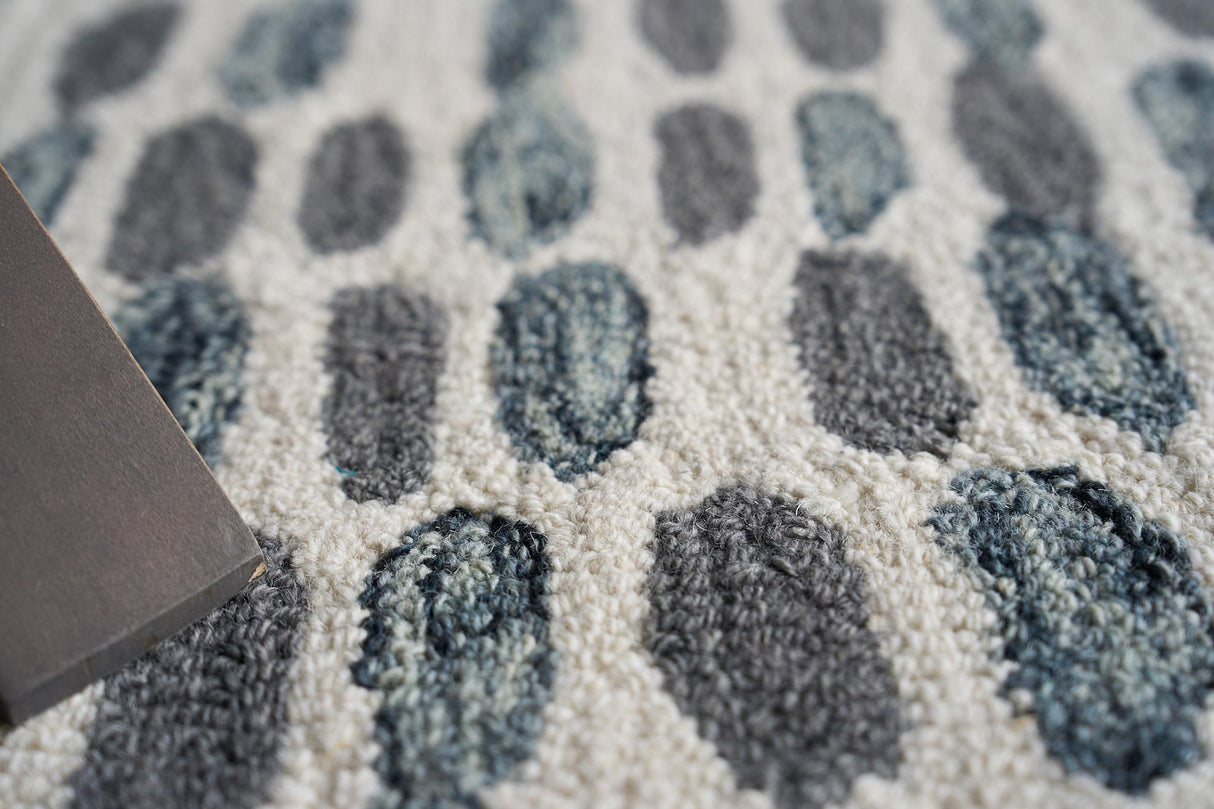 Exquisite Rugs Ink Blot Hand Tufted New Zealand Wool 6310 Black/Gray 9' x 12' Area Rug