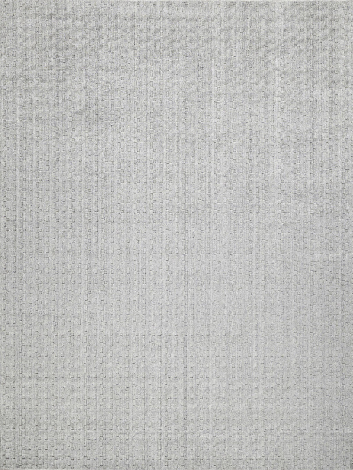 Exquisite Monroe Silk Handloomed Bamboo Silk and New Zealand Wool Light Silver Area Rug 8.0'X10.0' Rug