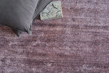 Exquisite Rugs Plush Hand-Knotted Bamboo Silk and Wool 4634 Deep Mauve 10' x 14' Area Rug