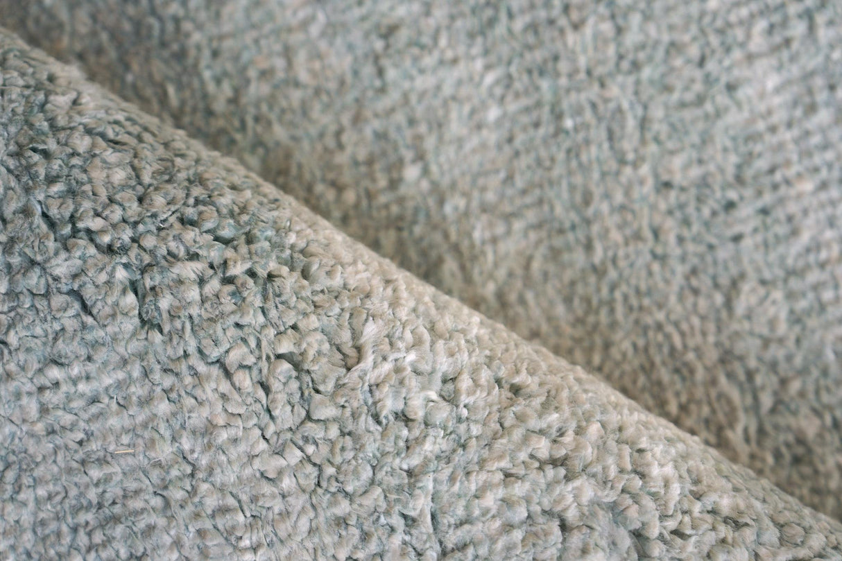Exquisite Rugs Plush Hand-Knotted Bamboo Silk and Wool 4642 Gray 9' x 12' Area Rug