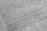Exquisite Rugs Plush Hand-Knotted Bamboo Silk and Wool 4653 Dark Silver 10' x 14' Area Rug