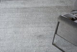 Exquisite Rugs Plush Hand-Knotted Bamboo Silk and Wool 4653 Dark Silver 10' x 14' Area Rug