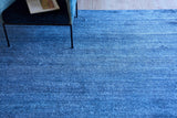 Exquisite Rugs Plush Hand-Knotted Bamboo Silk and Wool 4657 Navy 8' x 10' Area Rug