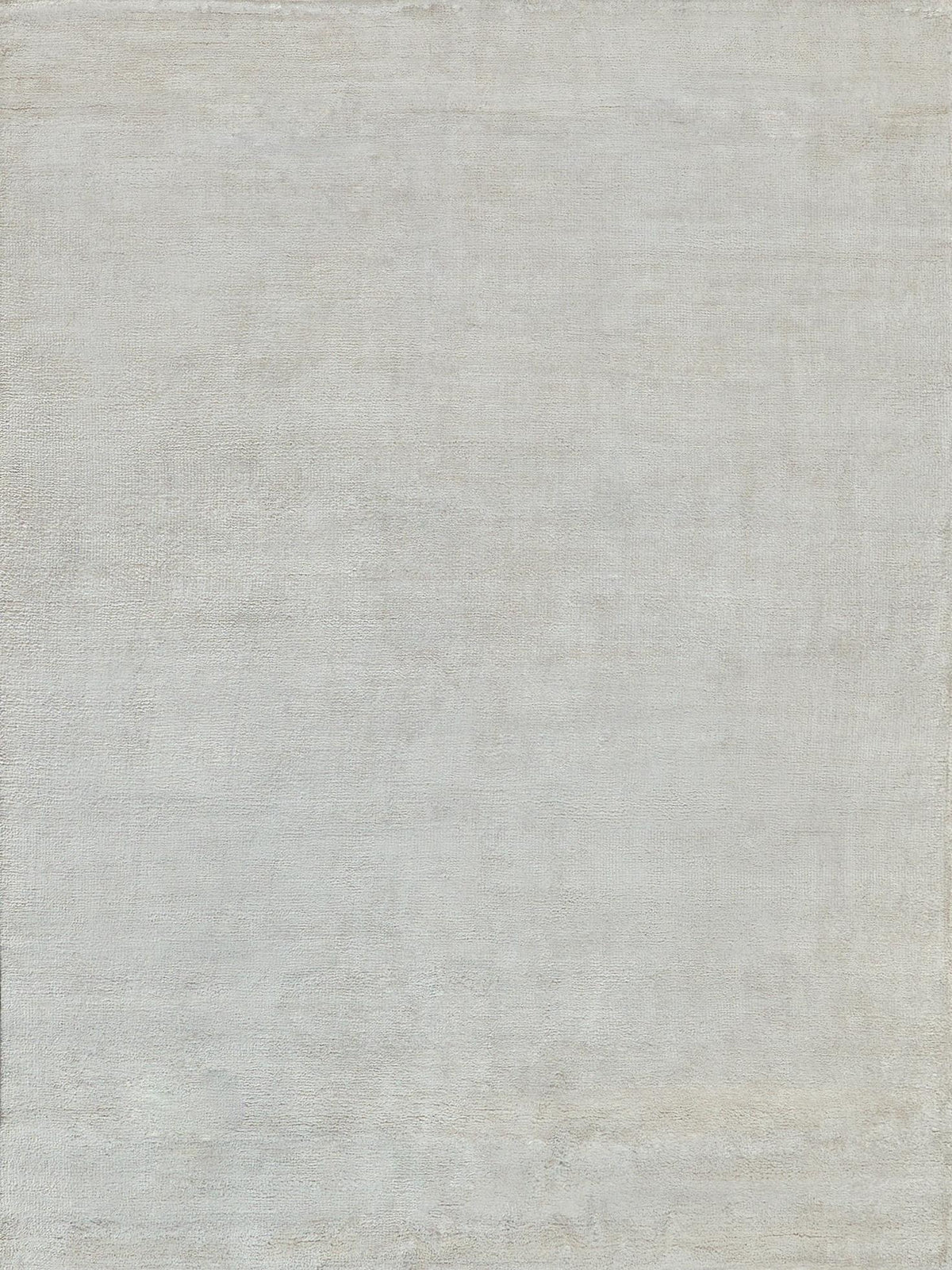 Exquisite Plush Hand-Knotted Bamboo Silk and Wool White Area Rug 9.0'X12.0' Rug