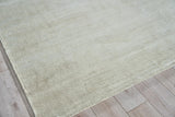 Exquisite Rugs Plush Hand-Knotted Bamboo Silk and Wool 4996 White 9' x 12' Area Rug