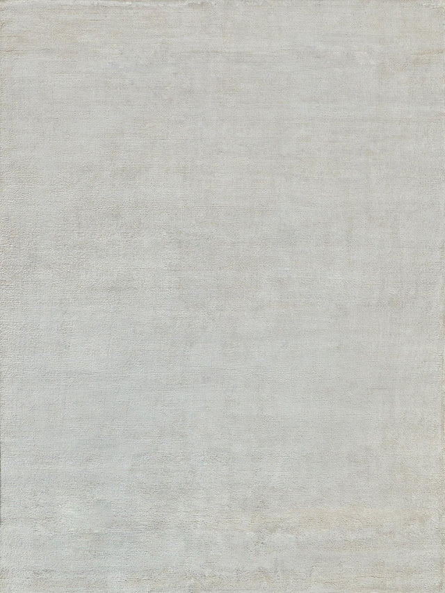 Exquisite Rugs Plush Hand-Knotted Bamboo Silk and Wool 4996 White 9' x 12' Area Rug