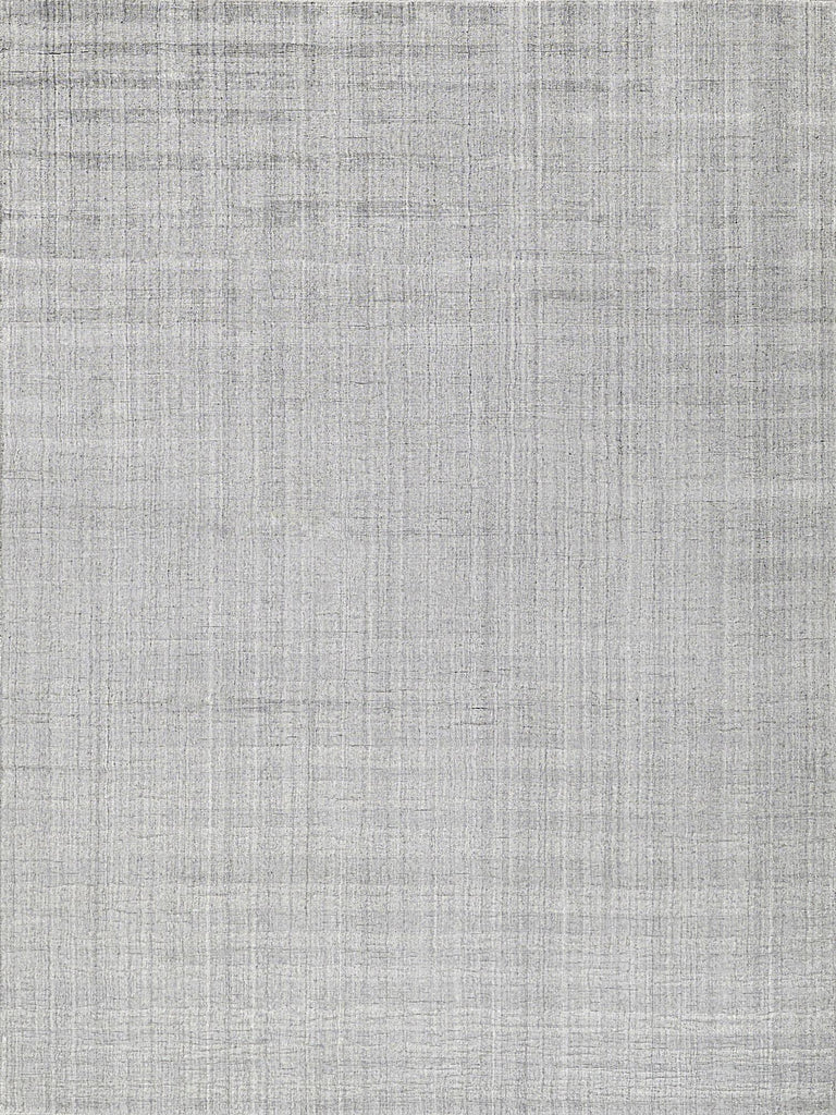 Exquisite Rugs Robin Stripe Handloomed Bamboo Silk and New Zealand Wool 5624 Light Silver 10' x 14' Area Rug