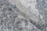 Exquisite Rugs Sky Handloomed Wool and Bamboo Silk 6327 Gray/Blue 14' x 18' Area Rug