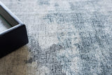 Exquisite Rugs Sky Handloomed Wool and Bamboo Silk 6327 Gray/Blue 6' x 9' Area Rug