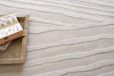 Exquisite Rugs Tempo Handloomed New Zealand Wool 6189 Light Silver 10' x 14' Area Rug