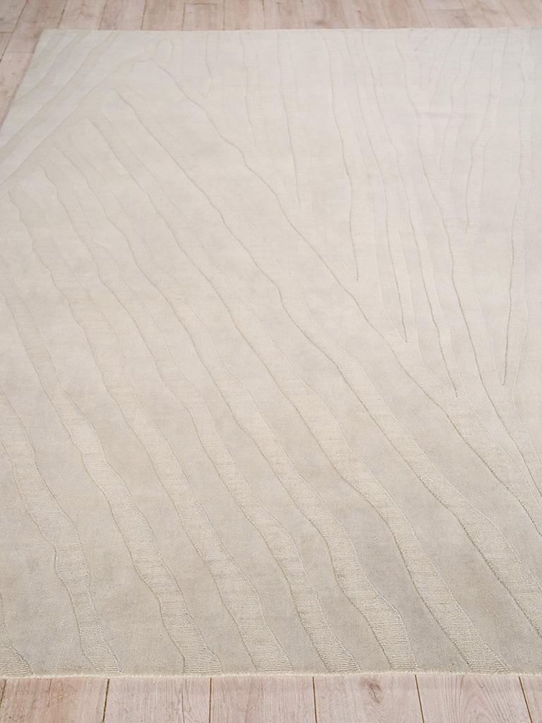 Exquisite Rugs Tempo Handloomed New Zealand Wool 6189 Light Silver 10' x 14' Area Rug