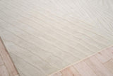 Exquisite Rugs Tempo Handloomed New Zealand Wool 6189 Light Silver 8' x 10' Area Rug