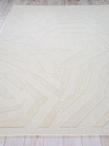 Exquisite Rugs Tempo Handloomed New Zealand Wool 6193 Light Beige 8' x 10' Area Rug