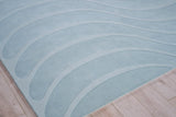 Exquisite Rugs Tempo Handloomed New Zealand Wool 6234 Light Blue 10' x 14' Area Rug