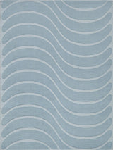 Exquisite Rugs Tempo Handloomed New Zealand Wool 6234 Light Blue 9' x 12' Area Rug