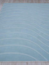 Exquisite Rugs Tempo Handloomed New Zealand Wool 6234 Light Blue 9' x 12' Area Rug