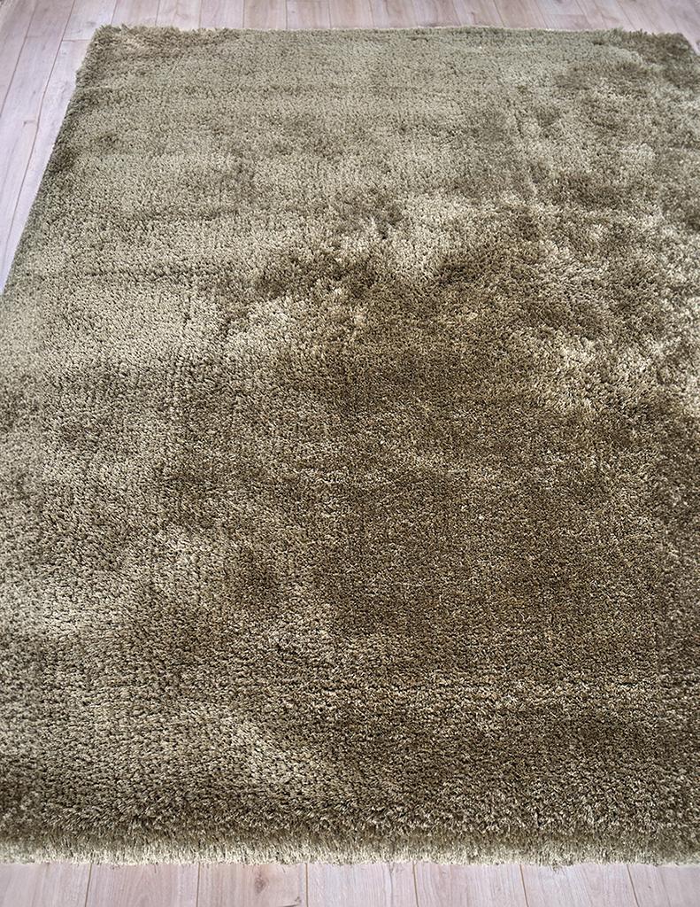Exquisite Sumo Shag Hand Loomed Polyester/Microfiber Taupe Area Rug 10.0'X14.0' Rug