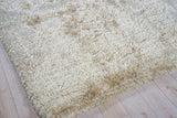 Exquisite Rugs Sumo Shag Hand Loomed Polyester/Microfiber 5343 Beige 5' x 8' Area Rug