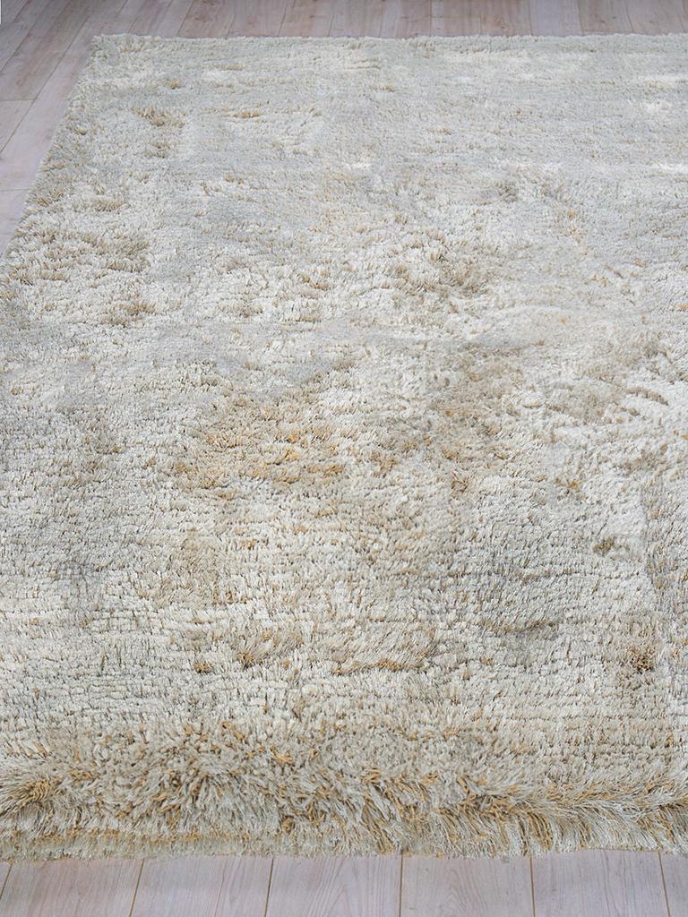 Exquisite Rugs Sumo Shag Hand Loomed Polyester/Microfiber 5343 Beige 5' x 8' Area Rug