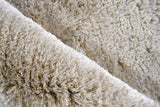 Exquisite Rugs Sumo Shag Hand Loomed Polyester/Microfiber 5343 Beige 5' x 8' Area Rug