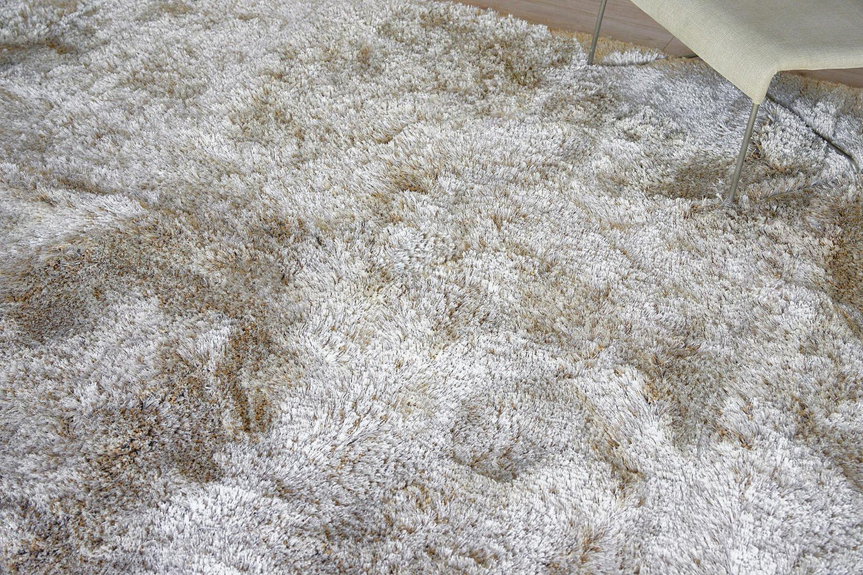 Exquisite Rugs Sumo Shag Hand Loomed Polyester/Microfiber 5343 Beige 5' x 8' Area Rug