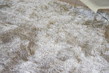 Exquisite Rugs Sumo Shag Hand Loomed Polyester/Microfiber 5343 Beige 5' x 8' Area Rug