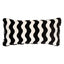 Schumacher Black 24" x 12" The Wave Pillow