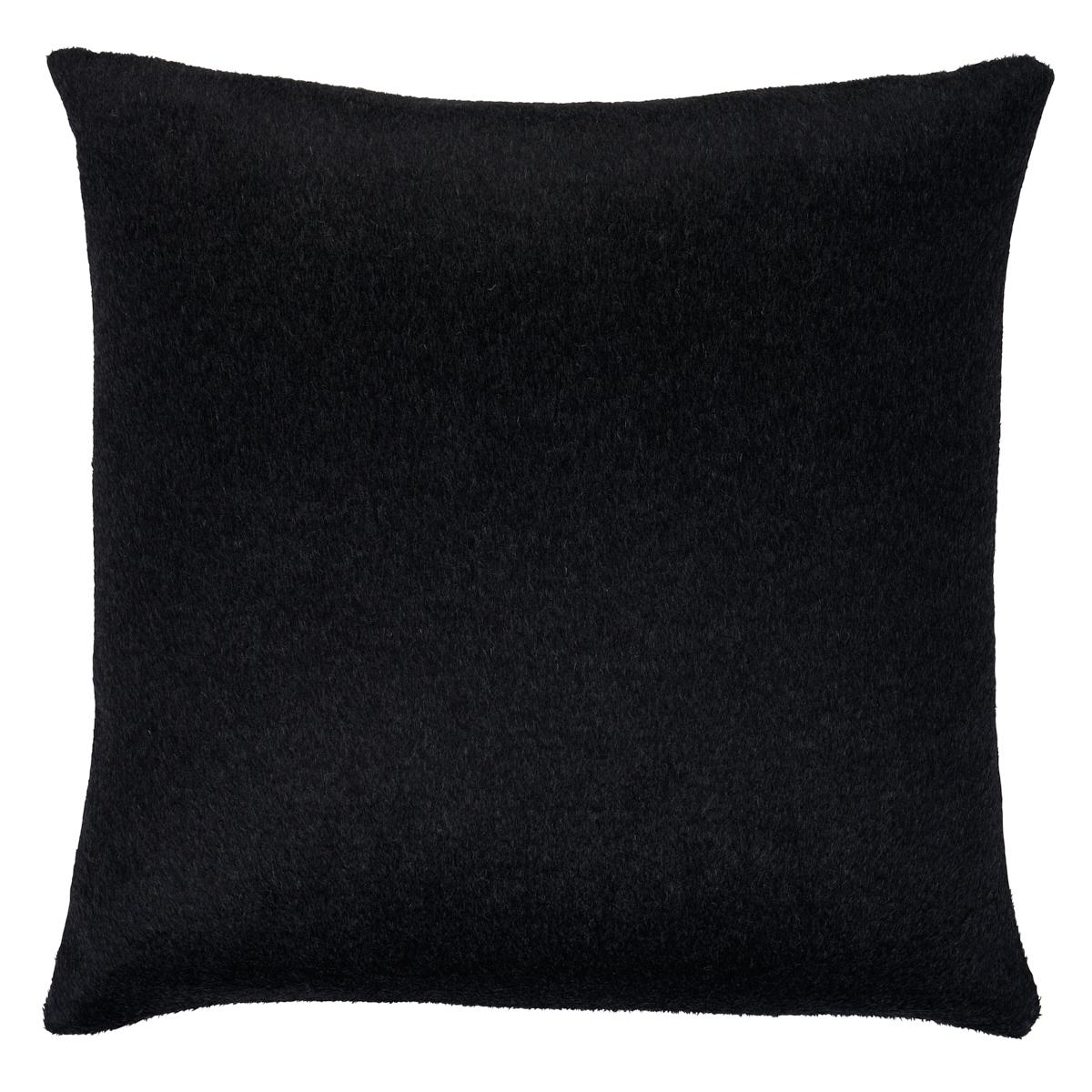 Schumacher Carbon 22" x 22" Dixon Mohair Pillow