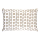 Schumacher Stone/White 18" x 12" Betwixt Pillow