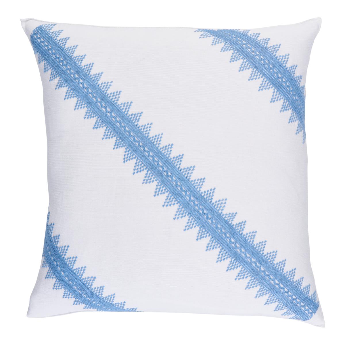 Schumacher Pizarra Sky 20" x 20" Pillow