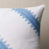 Schumacher Pizarra Sky 20" x 20" Pillow