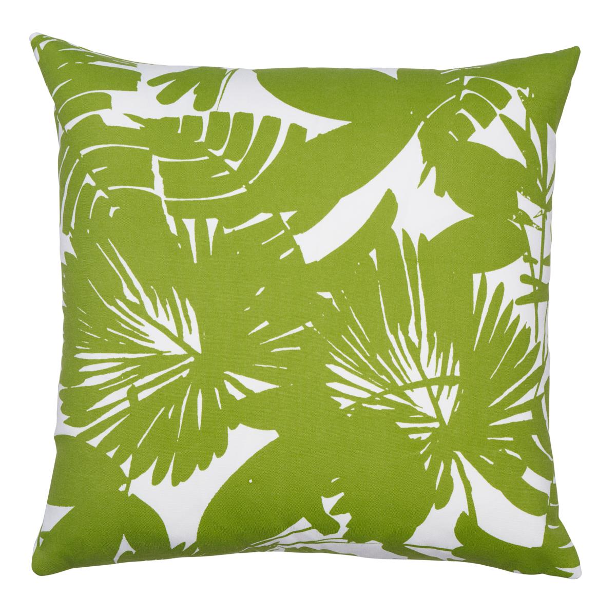 Schumacher Palisades Palm Print I/O Fern 18" x 18" Pillow