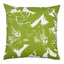 Schumacher Palisades Palm Print I/O Fern 18" x 18" Pillow