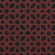 Schumacher Le Maroc Pingl Black And Red Fabric