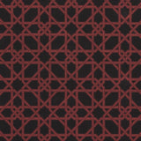 Schumacher Le Maroc Pingl Black And Red Fabric