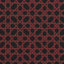 Schumacher Le Maroc Pingl Black And Red Fabric