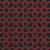 Schumacher Le Maroc Pingl Black And Red Fabric