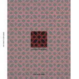 Schumacher Le Maroc Pingl Black And Red Fabric