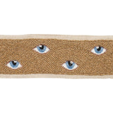 Schumacher Blue & Gold Mind'S Eye Beaded Tape