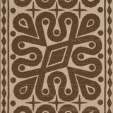 Schumacher Borneo Grasscloth Brown Wallpaper