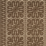Schumacher Borneo Grasscloth Brown Wallpaper