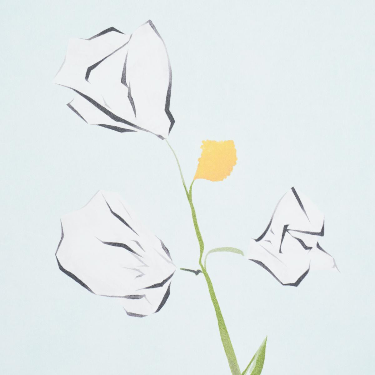 Schumacher Alex'S Floral Mist Blue Wallpaper